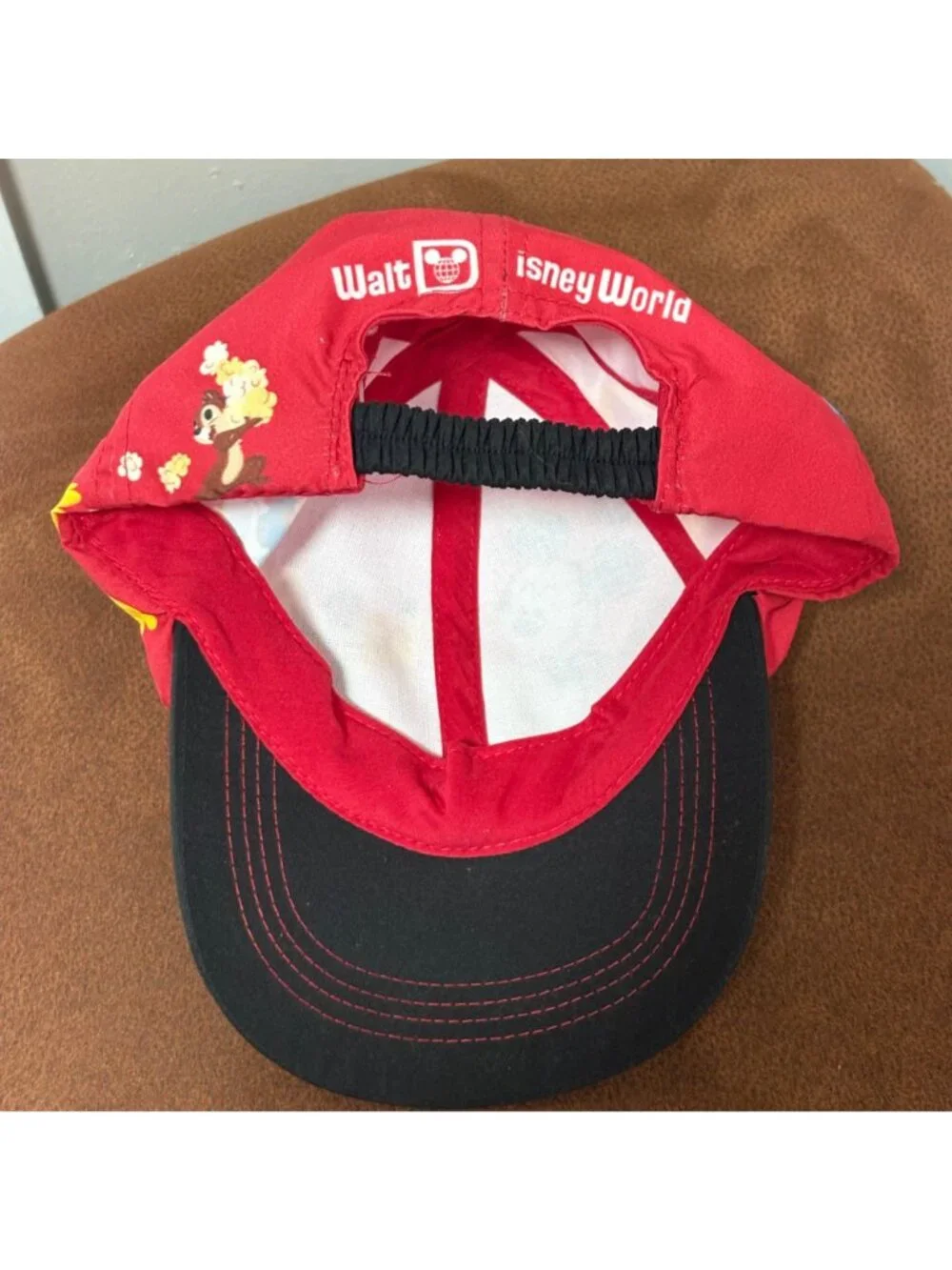 Disney Mickey Mouse Baby Caps Set Of 2 Blue Red Size 9-12 Months Adjustable Fit